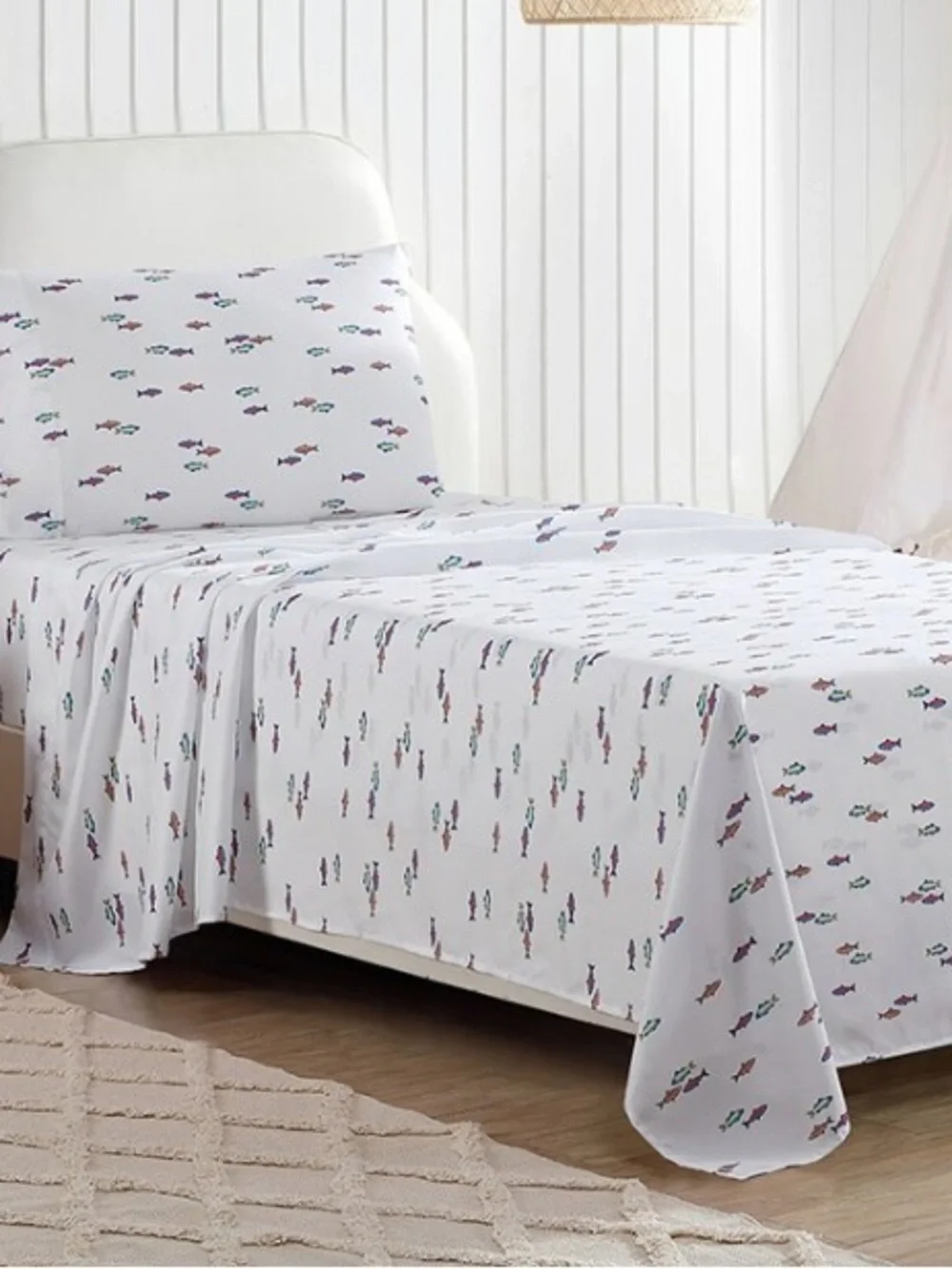 Eddie Bauer Kids Fish Lake Ultra Soft Sheet Set, Twin XL, NEW with tags